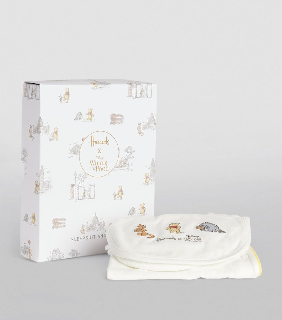 Harrods x Winnie The Pooh All-In-One and Bib Set