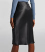 Silk Satin Isaak Midi Skirt