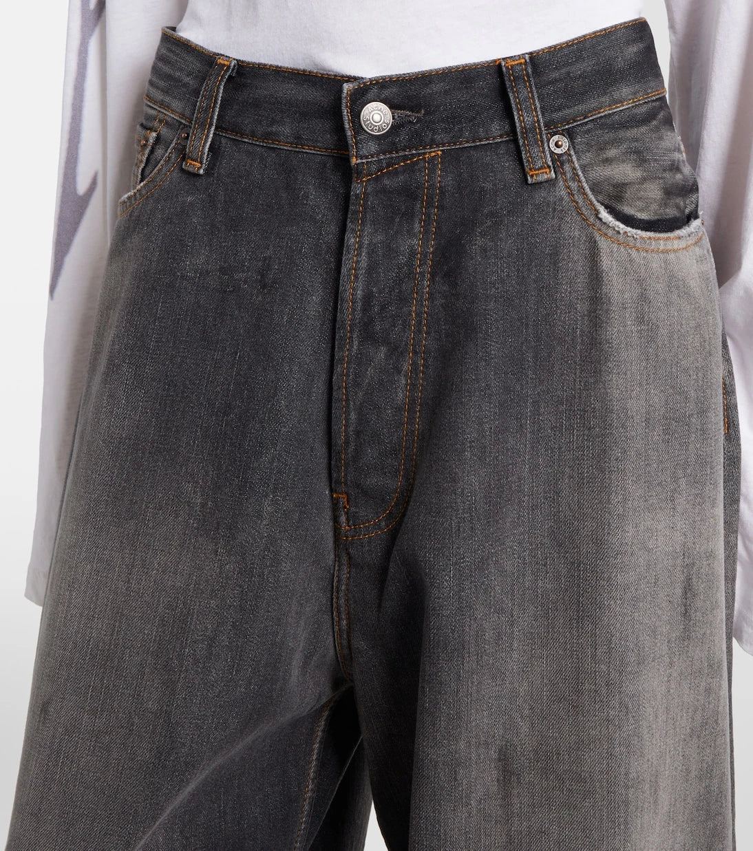 Acne Studios - 2023 distressed wide-leg jeans