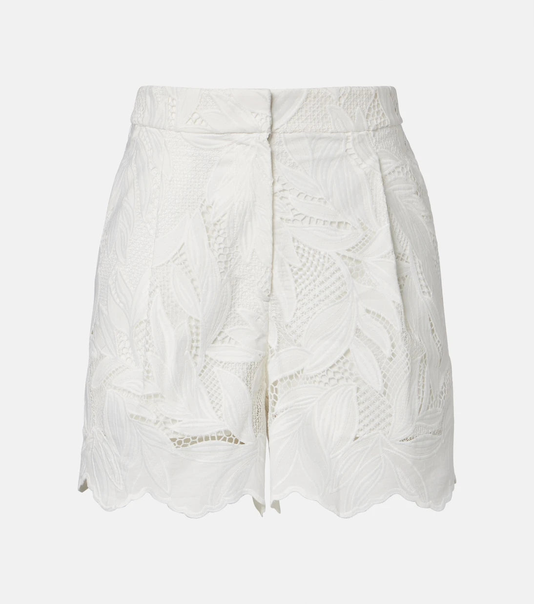 Erdem - Embroidered mesh shorts