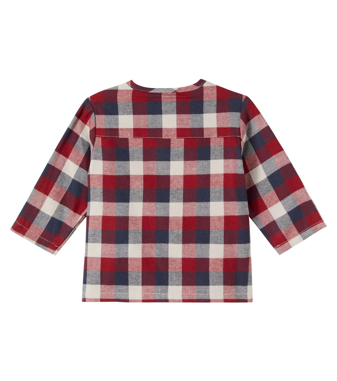 Wheat - Baby Shelby checked cotton shirt