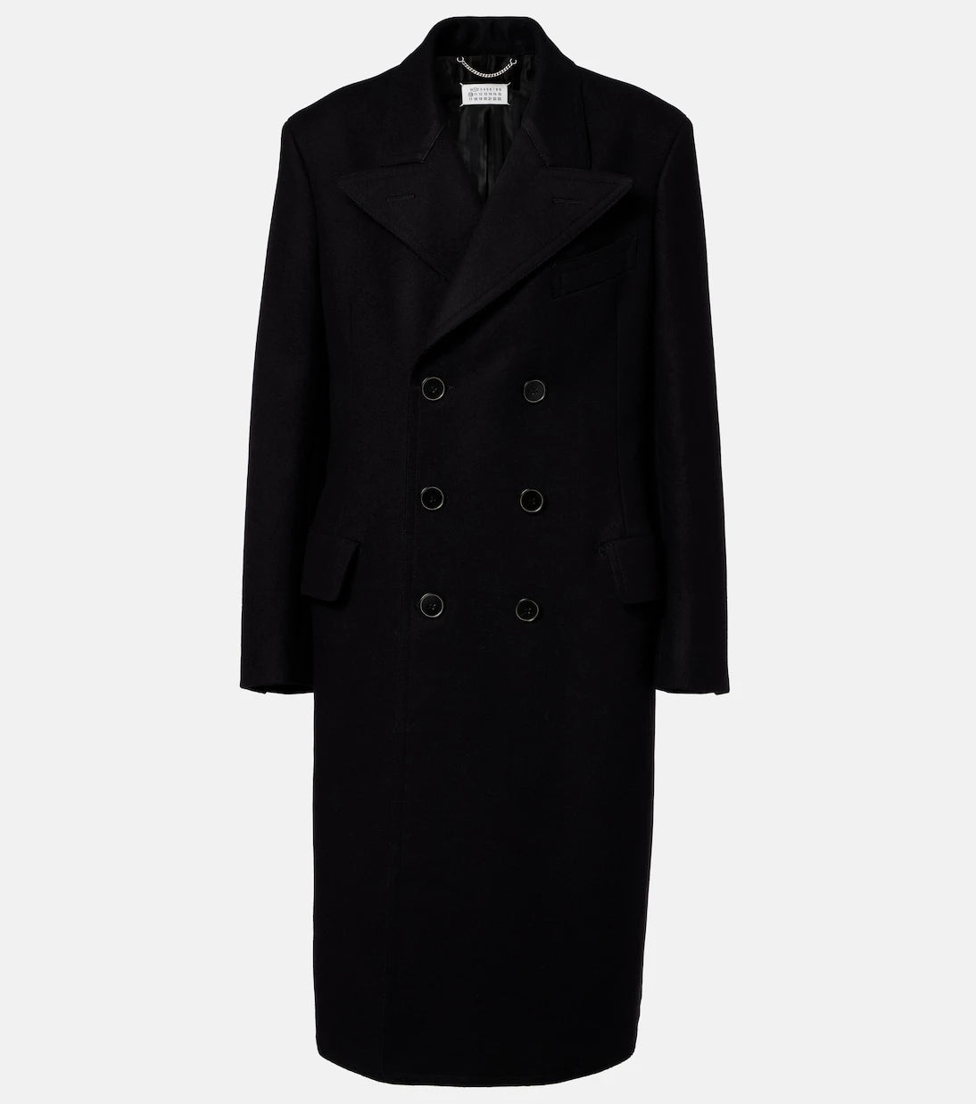 Maison Margiela - Double-breasted virgin wool coat