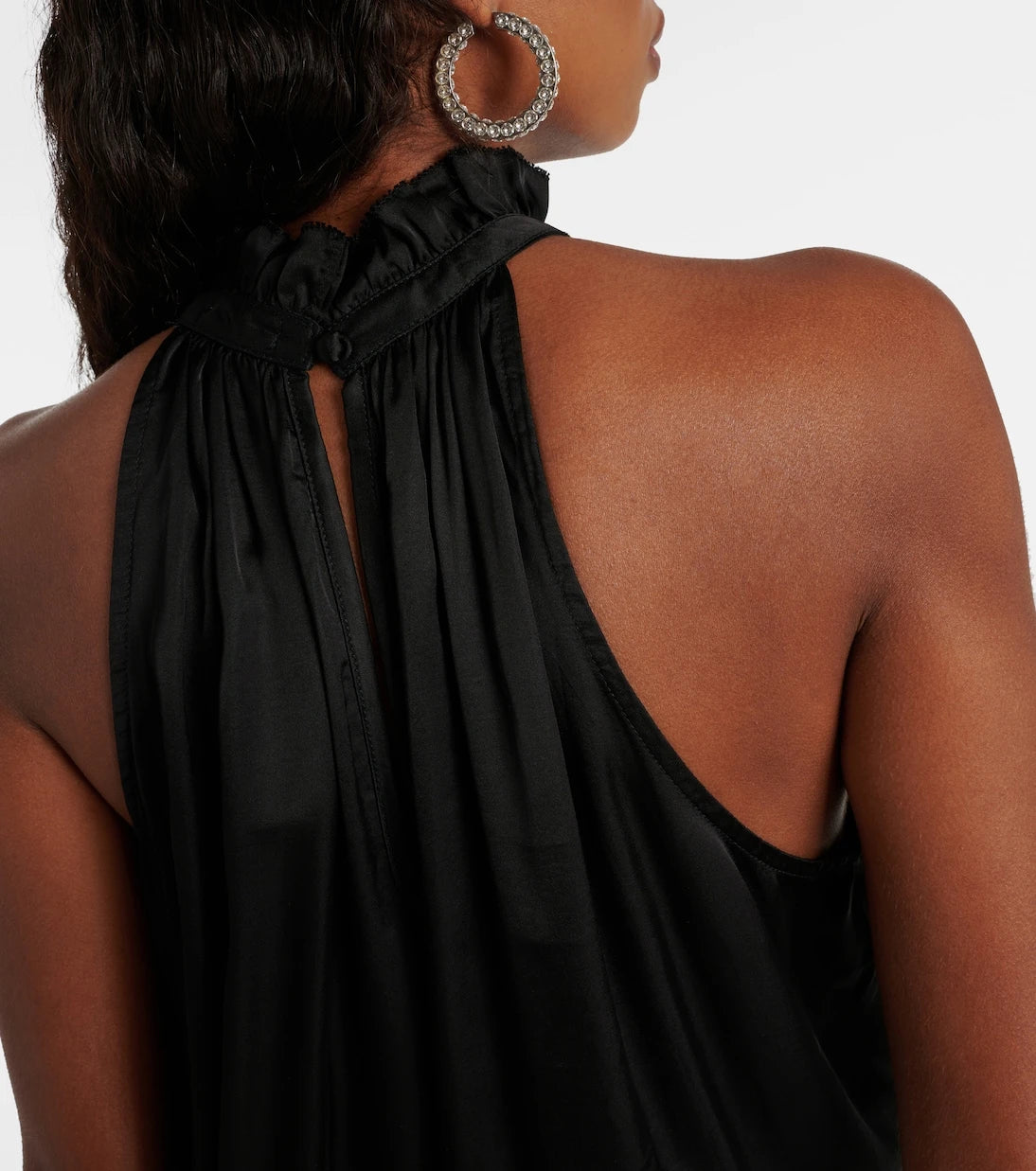 Poupette St Barth - Bianca halterneck satin minidress