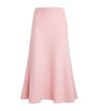 Fabiana Filippi Pink Wool-Mohair-Blend Midi Skirt