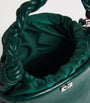 Green Croc-Embossed Leather Bou Bucket Bag