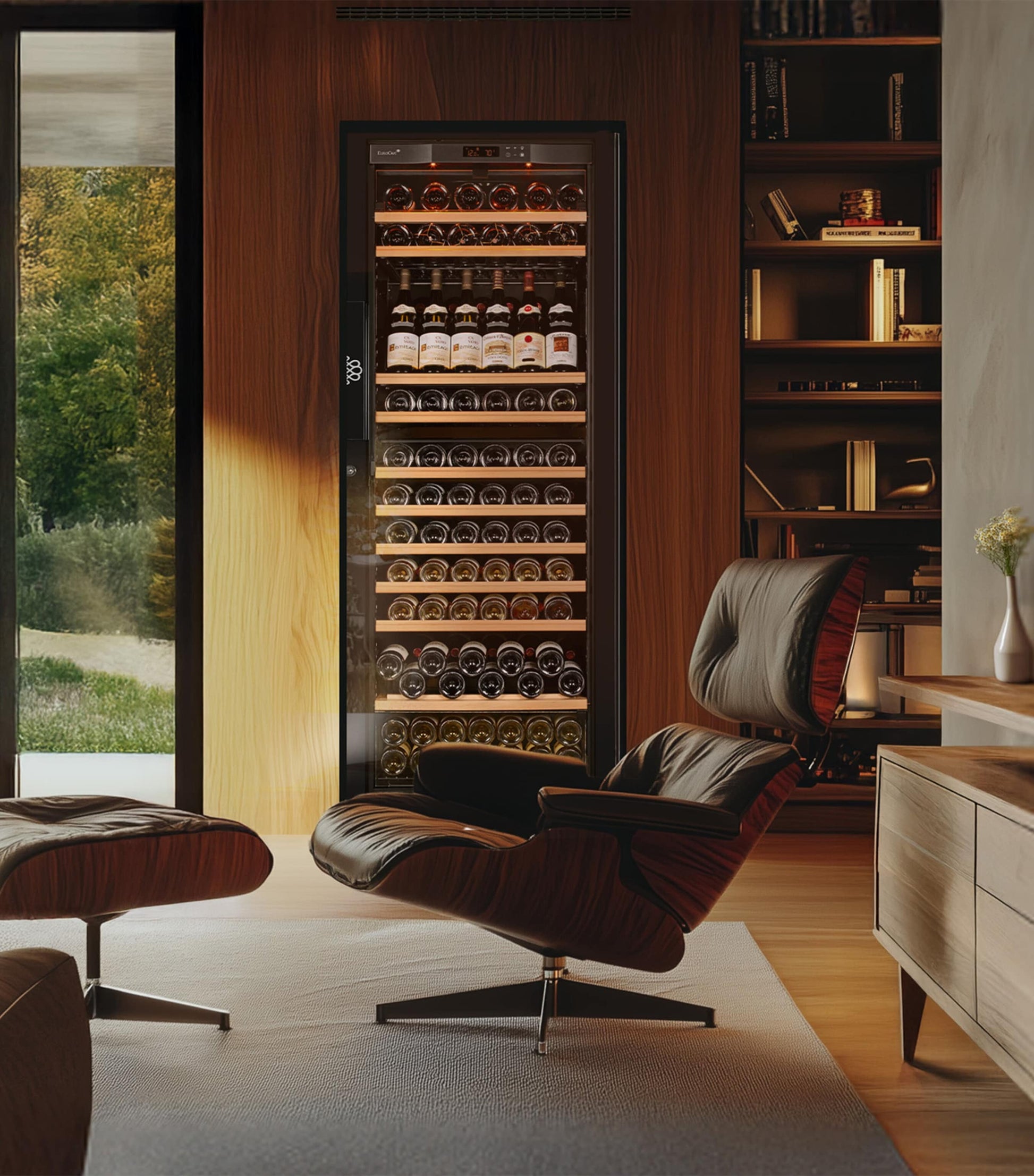 Large 3-Temperature Pure Wine Cabinet