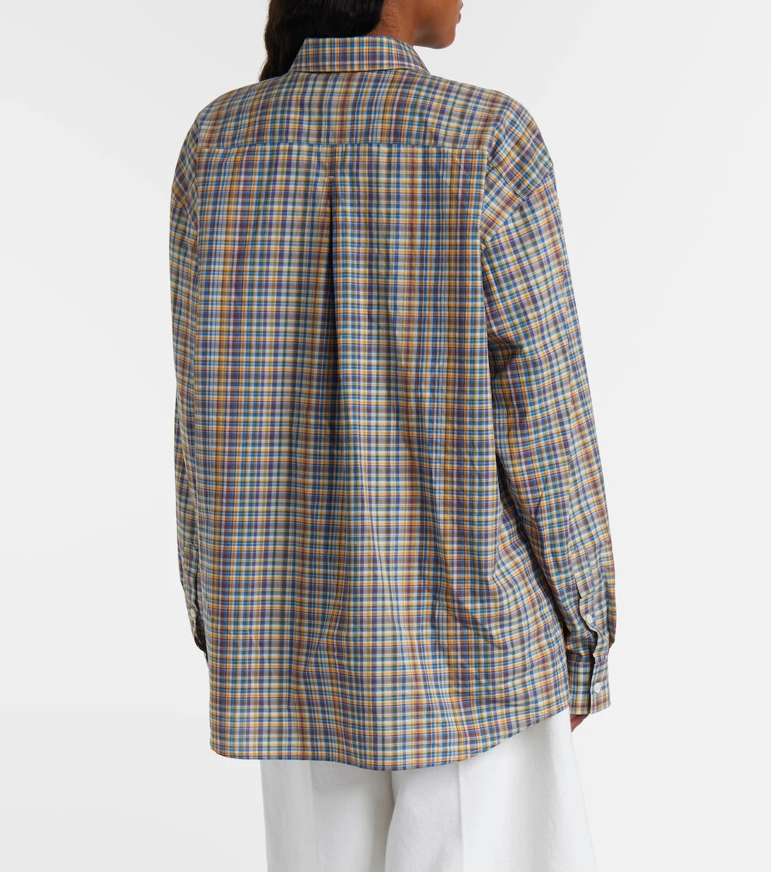 Toteme - Plaid cotton poplin shirt