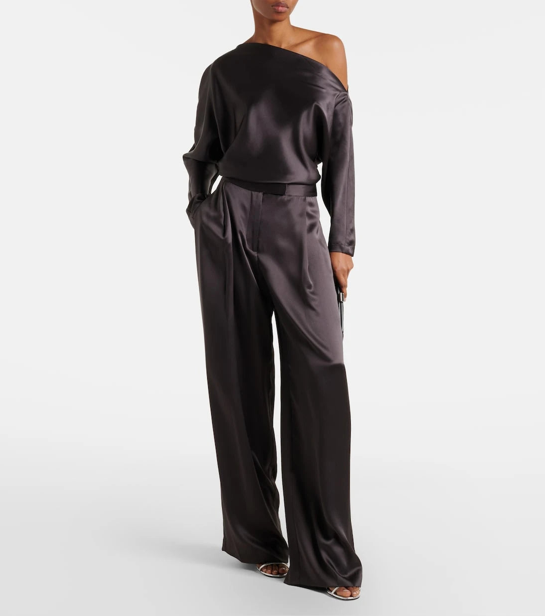 The Sei - One-shoulder silk satin top