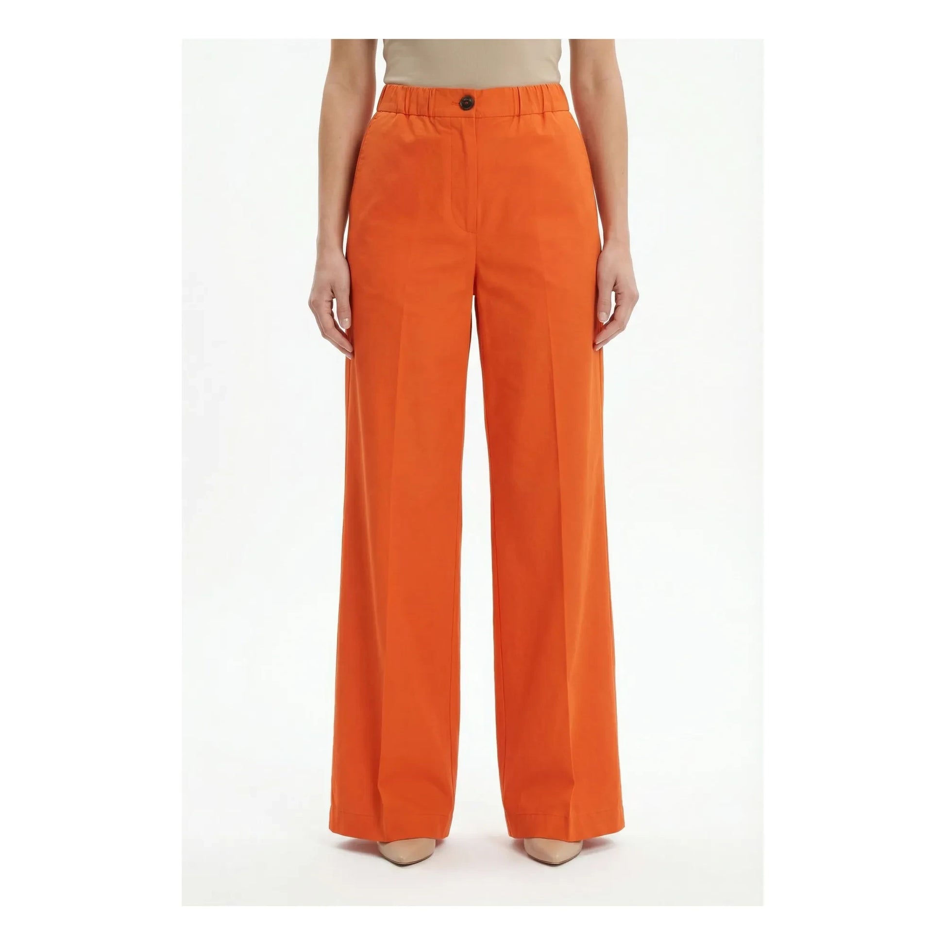 Pomandère - Cotton Gabardine Pants | Coral
