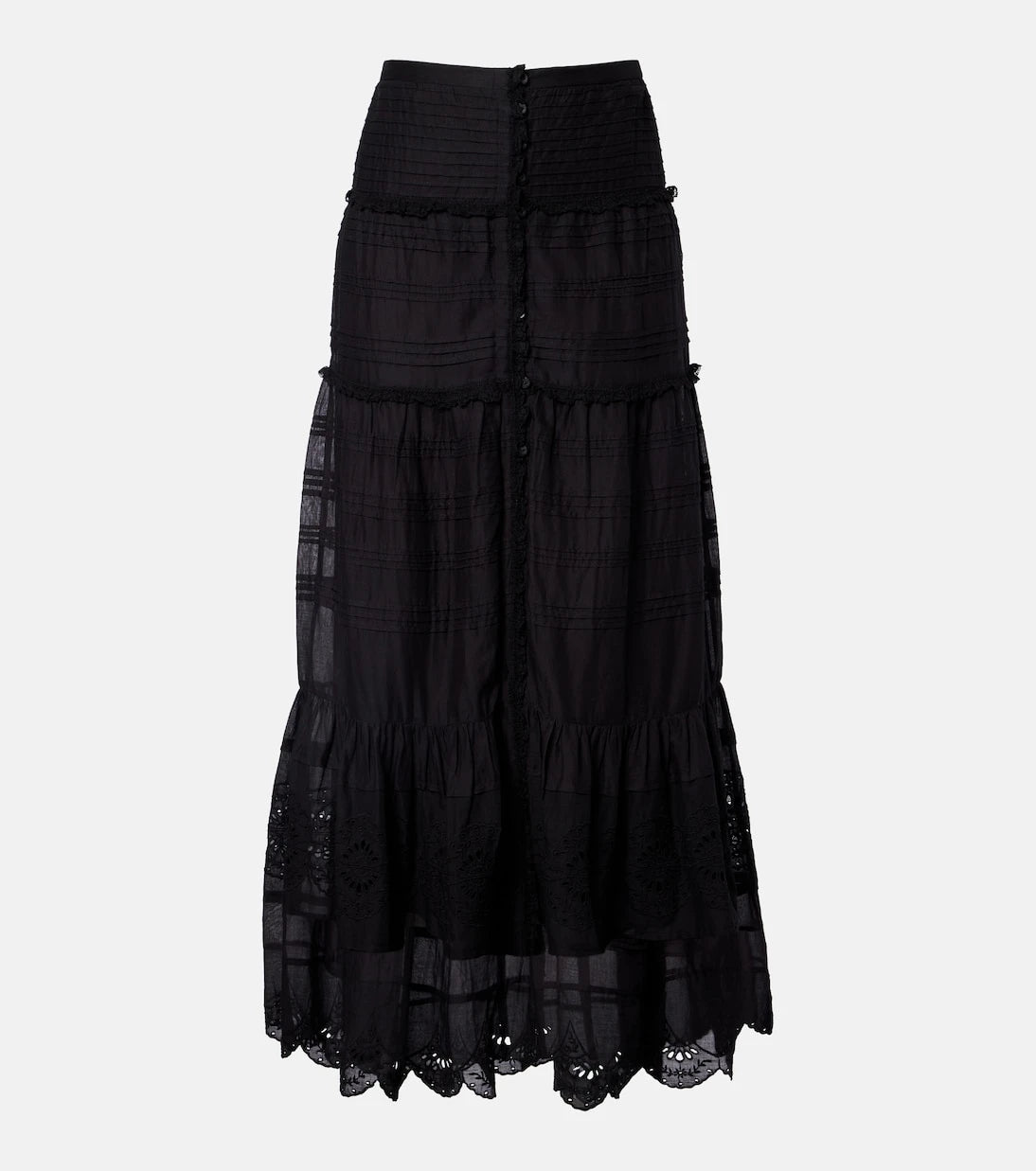 Marant Etoile - Paoline lace-trimmed maxi skirt