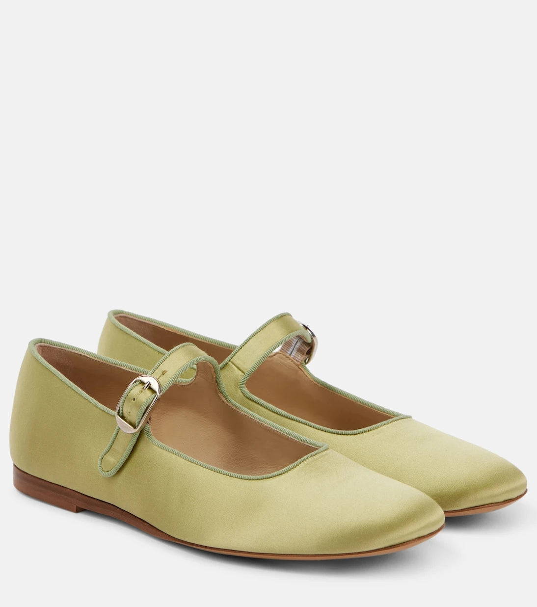 Le Monde Béryl - Classic satin Mary Jane flats