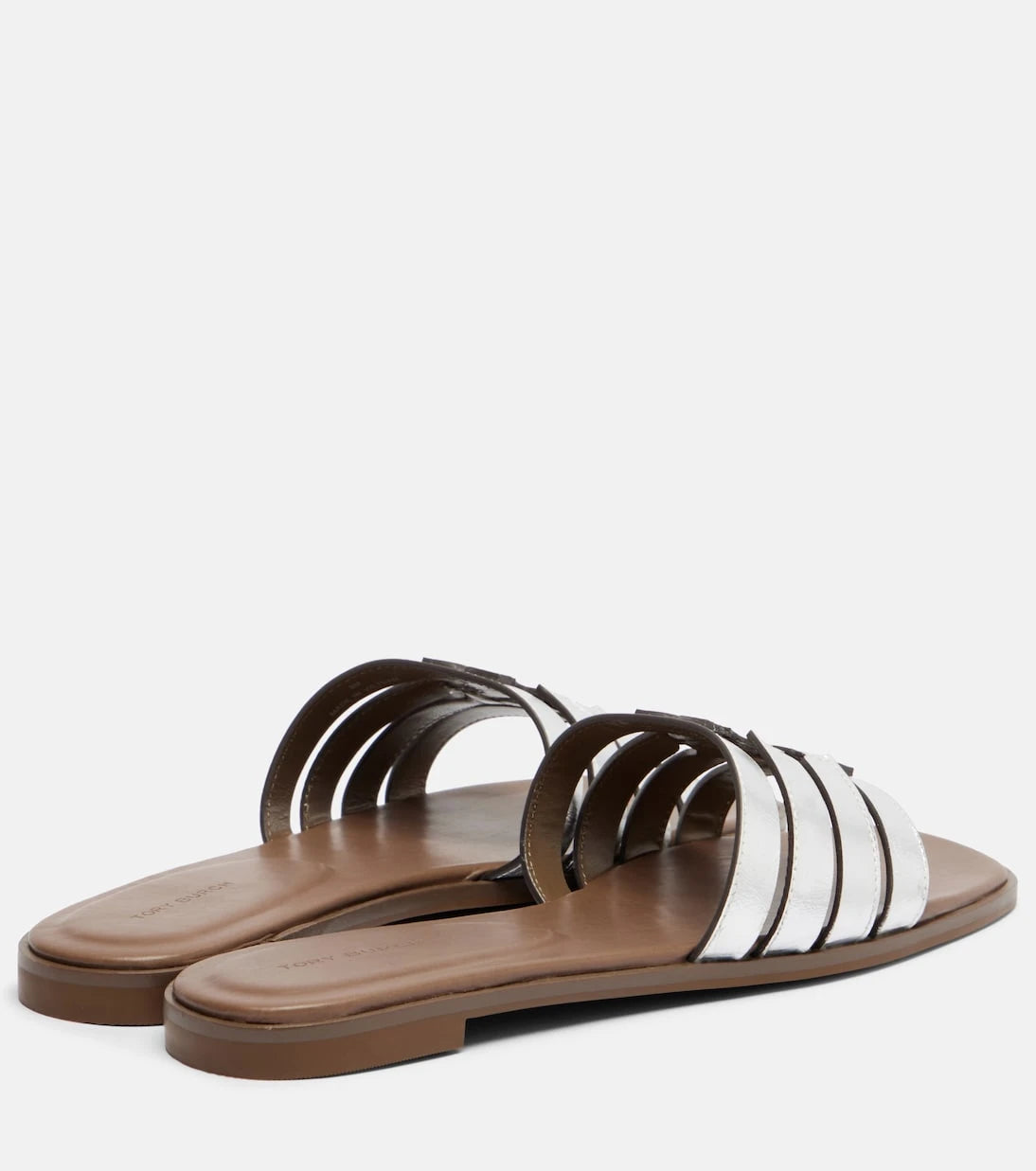 Tory Burch - Metallic leather slides