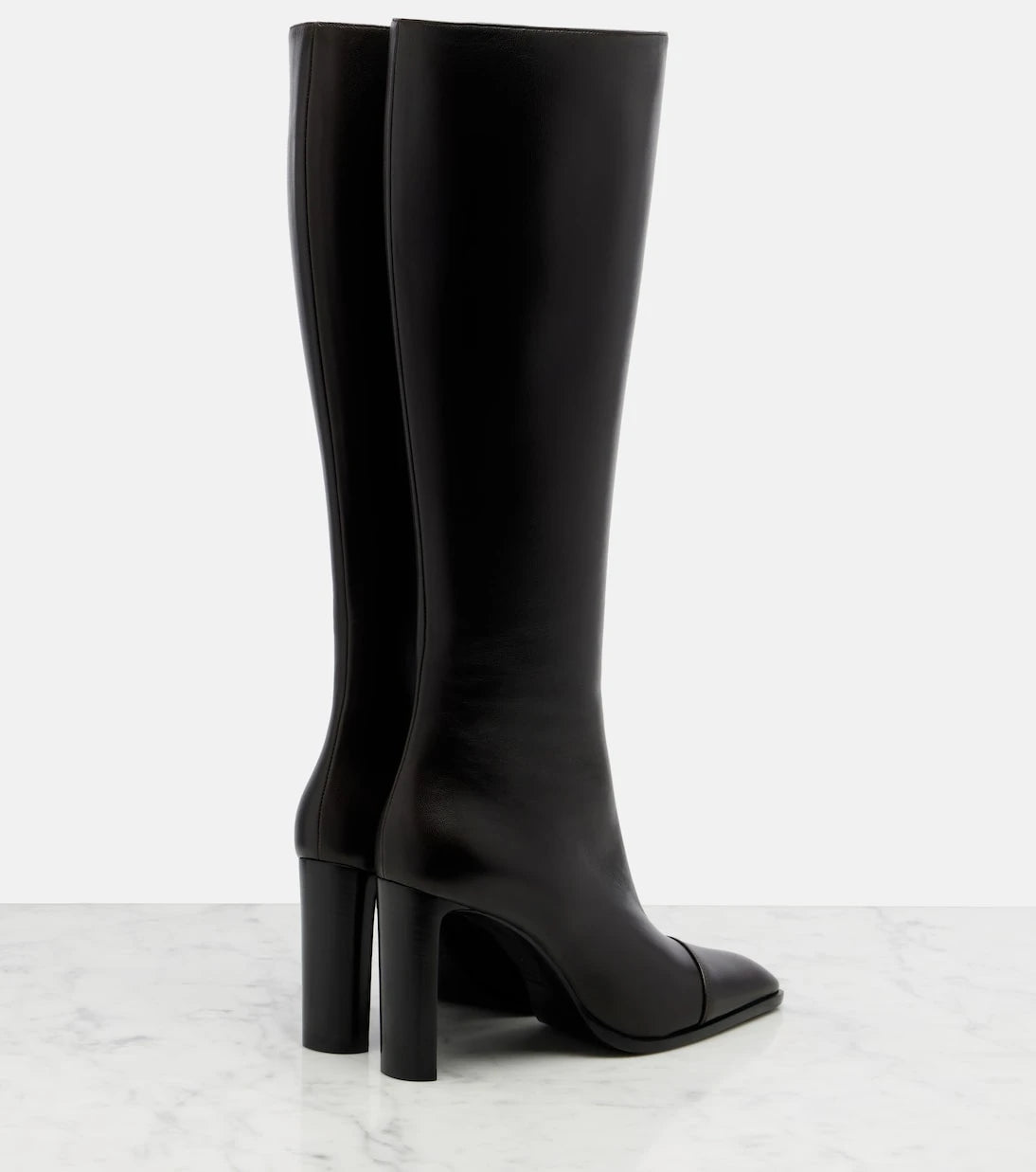 Saint Laurent - Venetia leather knee-high boots