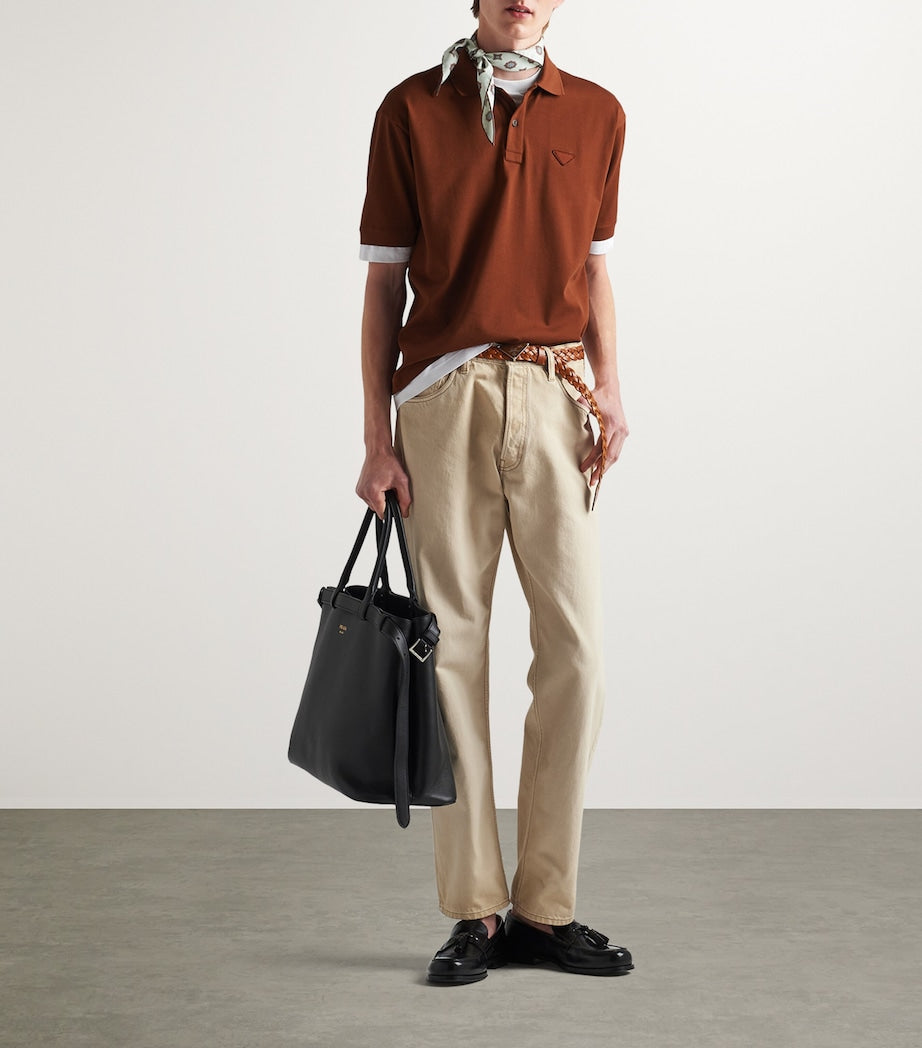 Prada Cotton Layered Polo Shirt
