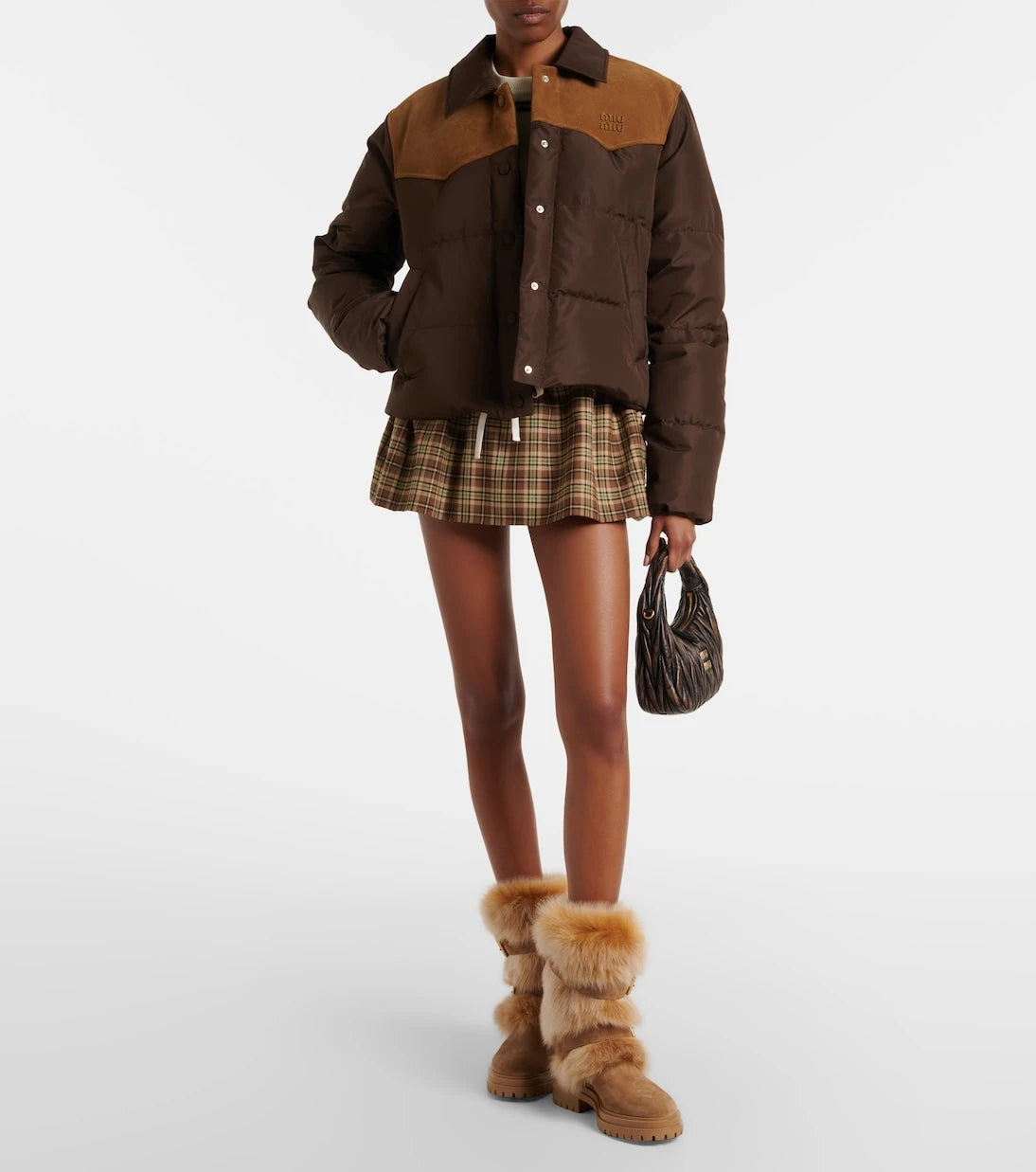 Gianvito Rossi - Maverick suede and shearling biker boots