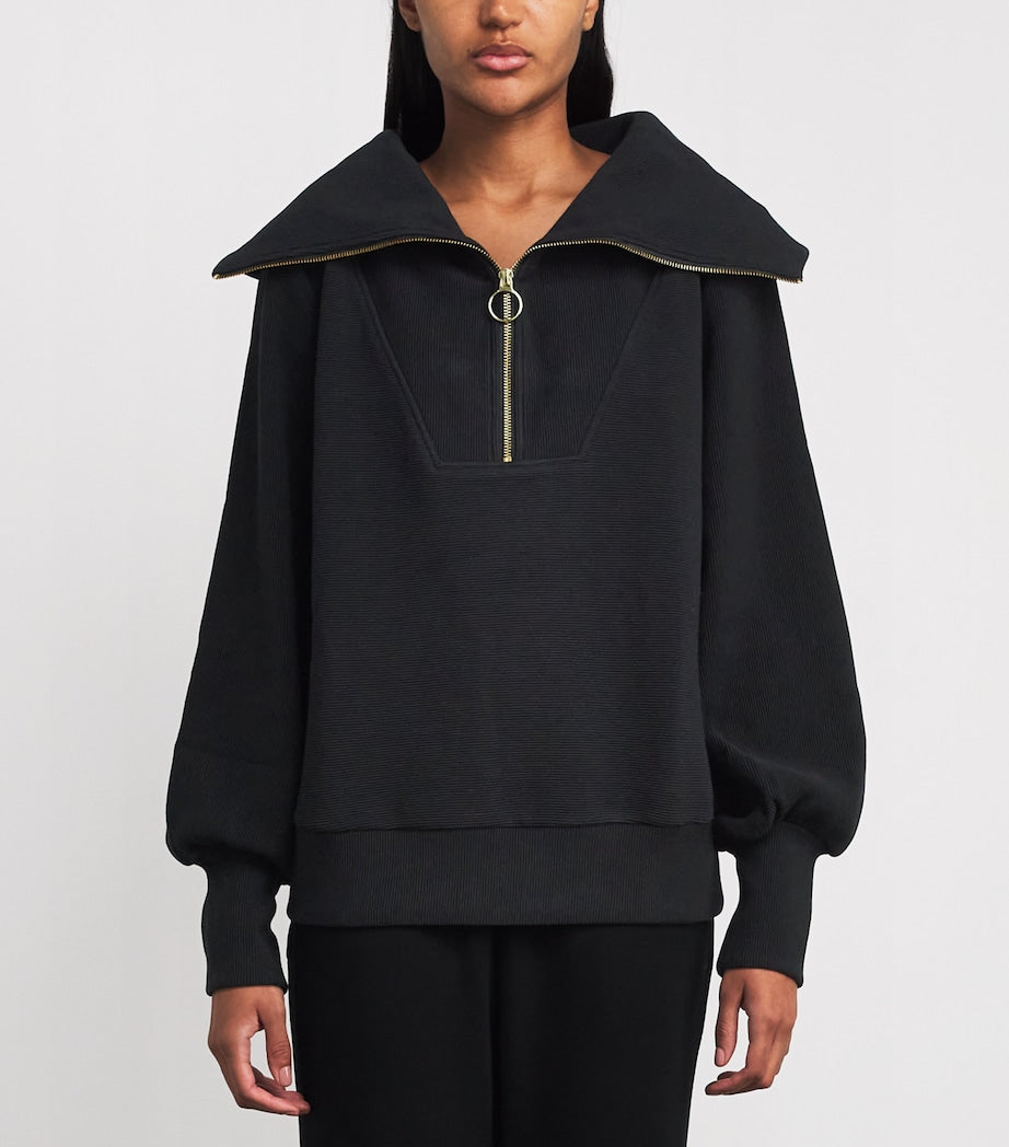 Varley Black Vine Half-Zip Sweatshirt