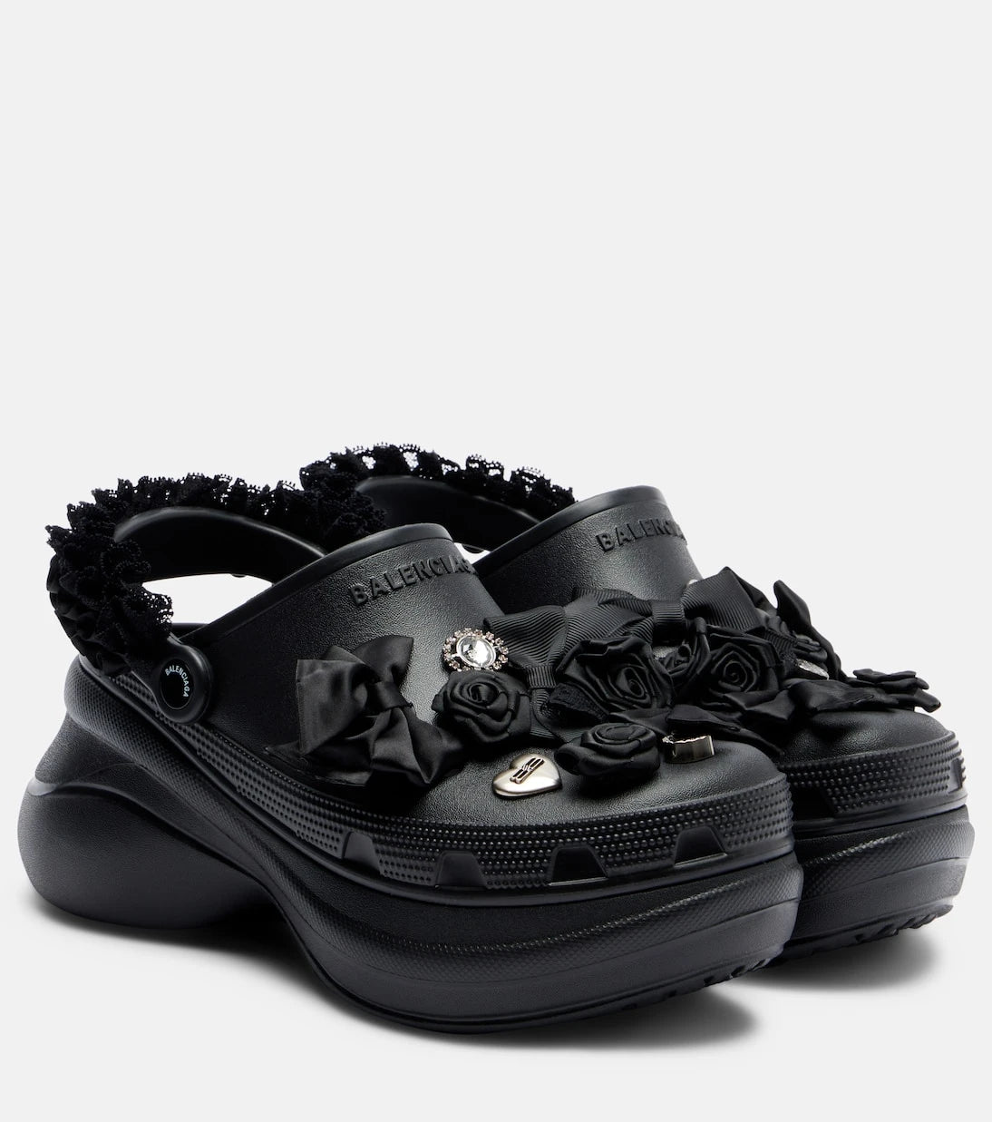 Balenciaga - x Crocs Jibbitz platform mules
