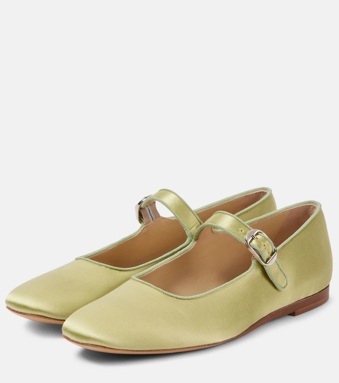 Le Monde Béryl - Classic satin Mary Jane flats