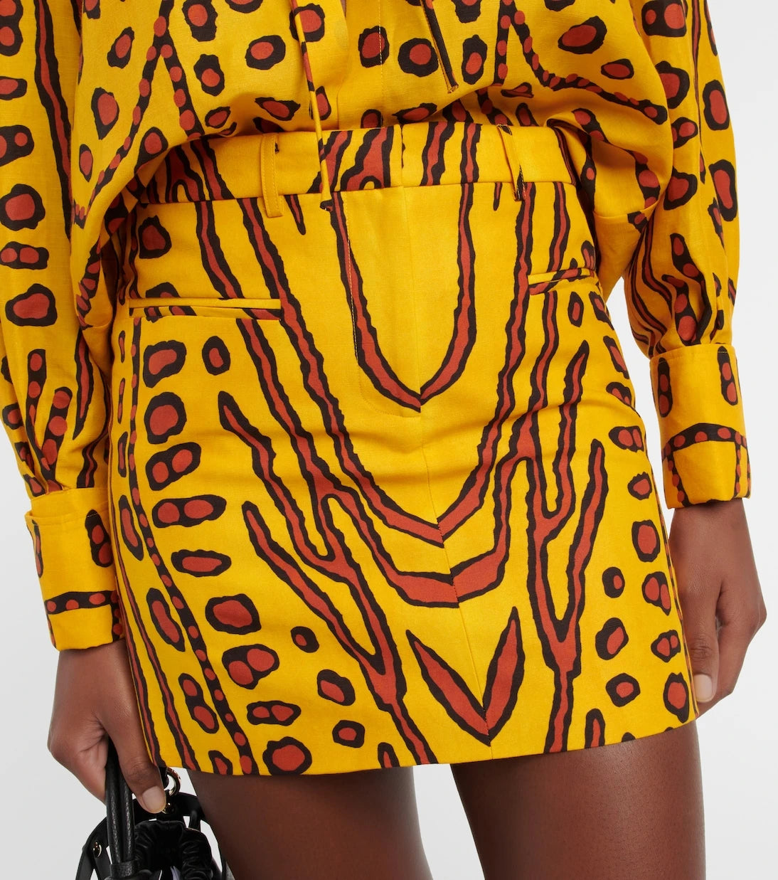 Altuzarra - Zola printed linen-blend miniskirt
