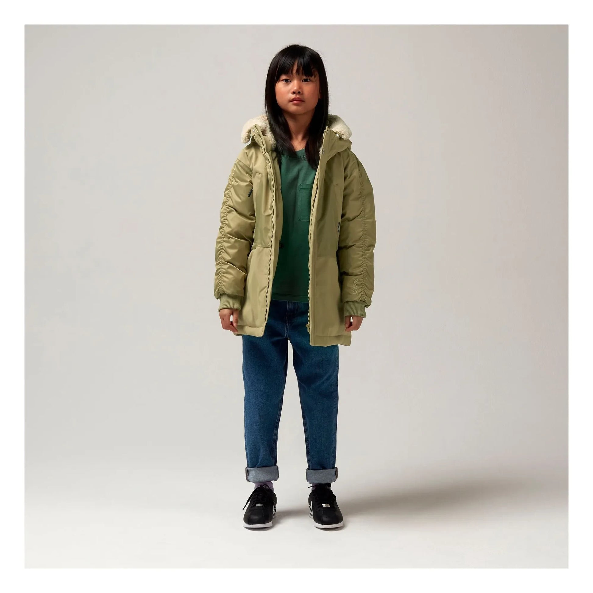 Gosoaky - Funny Frog waterproof parka | Pale green