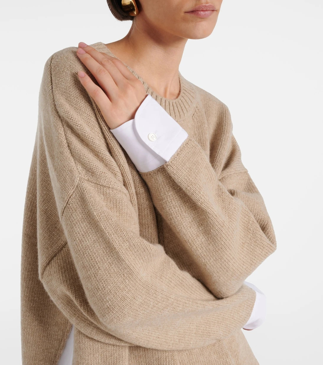 Stella McCartney - Layered virgin wool sweater