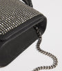 Stella McCartney Black Embellished Falabella Top-Handle Clutch Bag