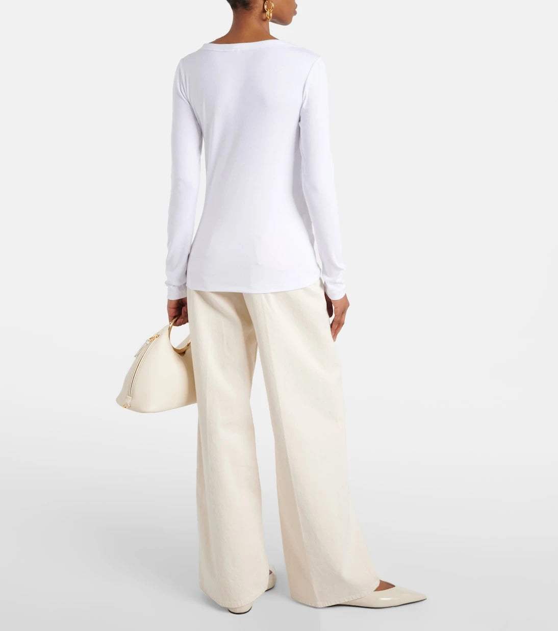 Toteme - Ribbed-knit cotton jersey top