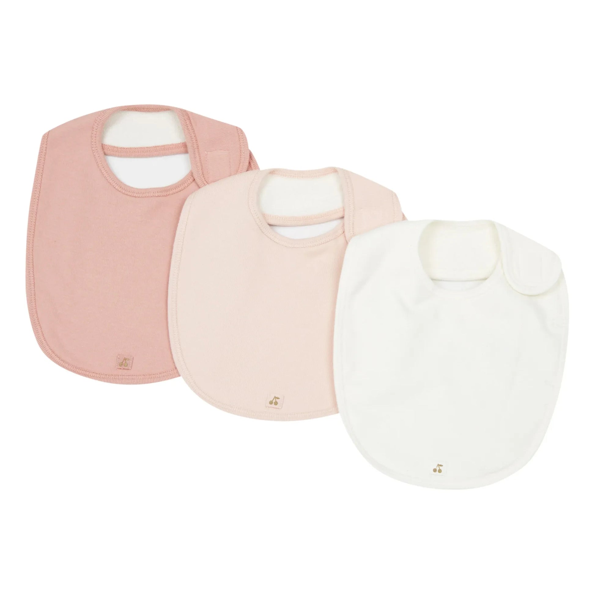 Bonpoint - Set of 3 Bibs | Powder pink