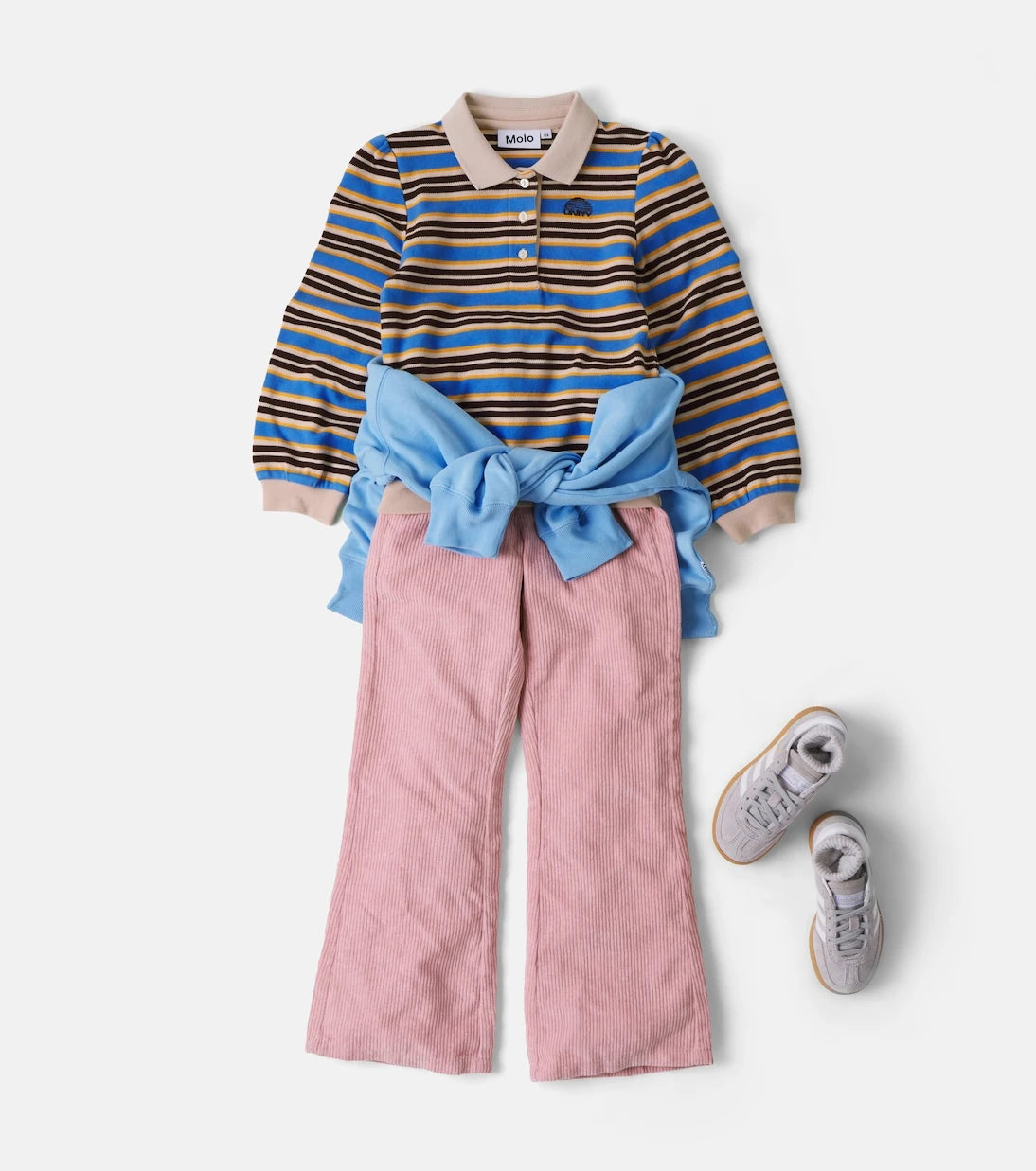 Molo - Ravi striped cotton polo shirt