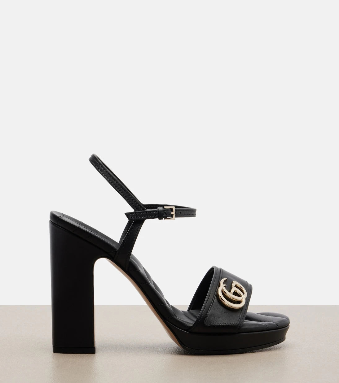 Gucci - New Marmont GG leather sandals