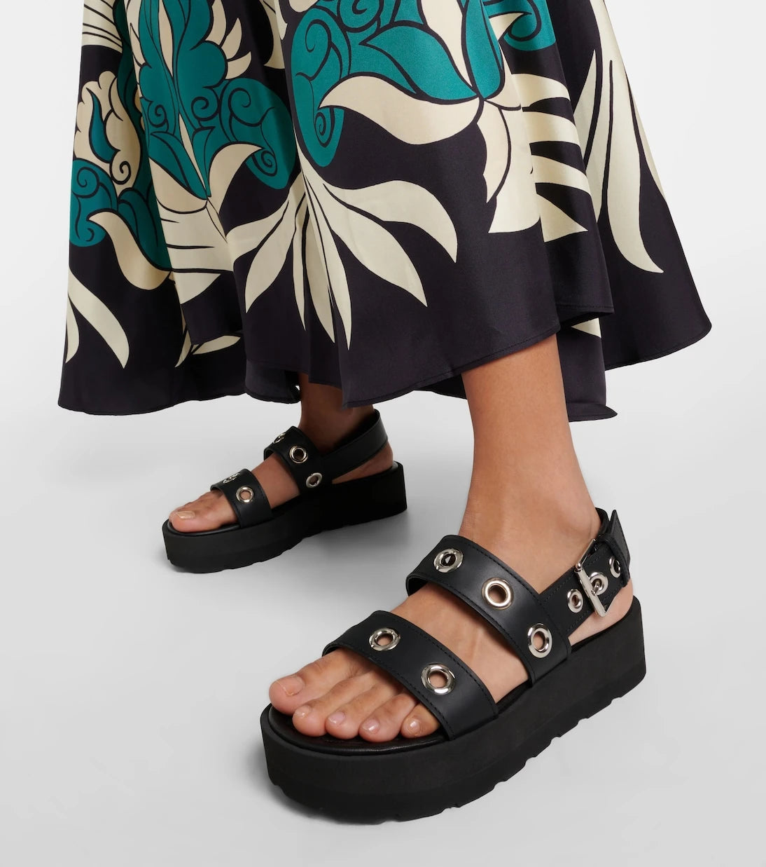 Gianvito Rossi - Leather platform sandals