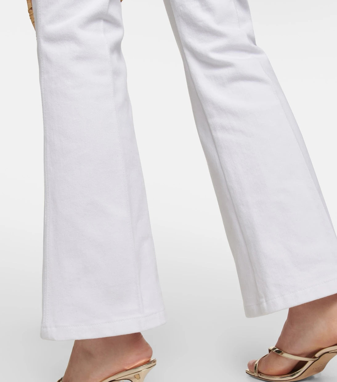 Patou - Embellished high-rise flared jeans