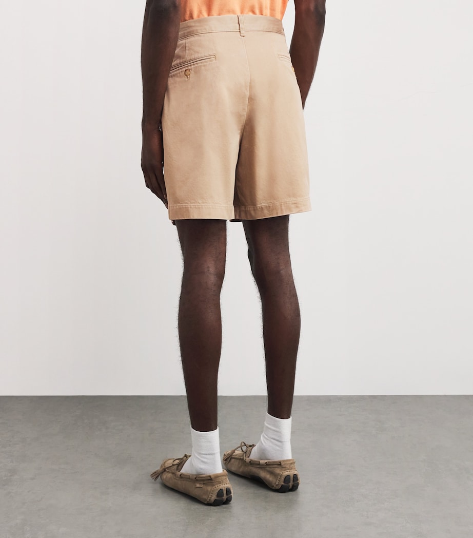 Cotton Pleated Cormac Shorts