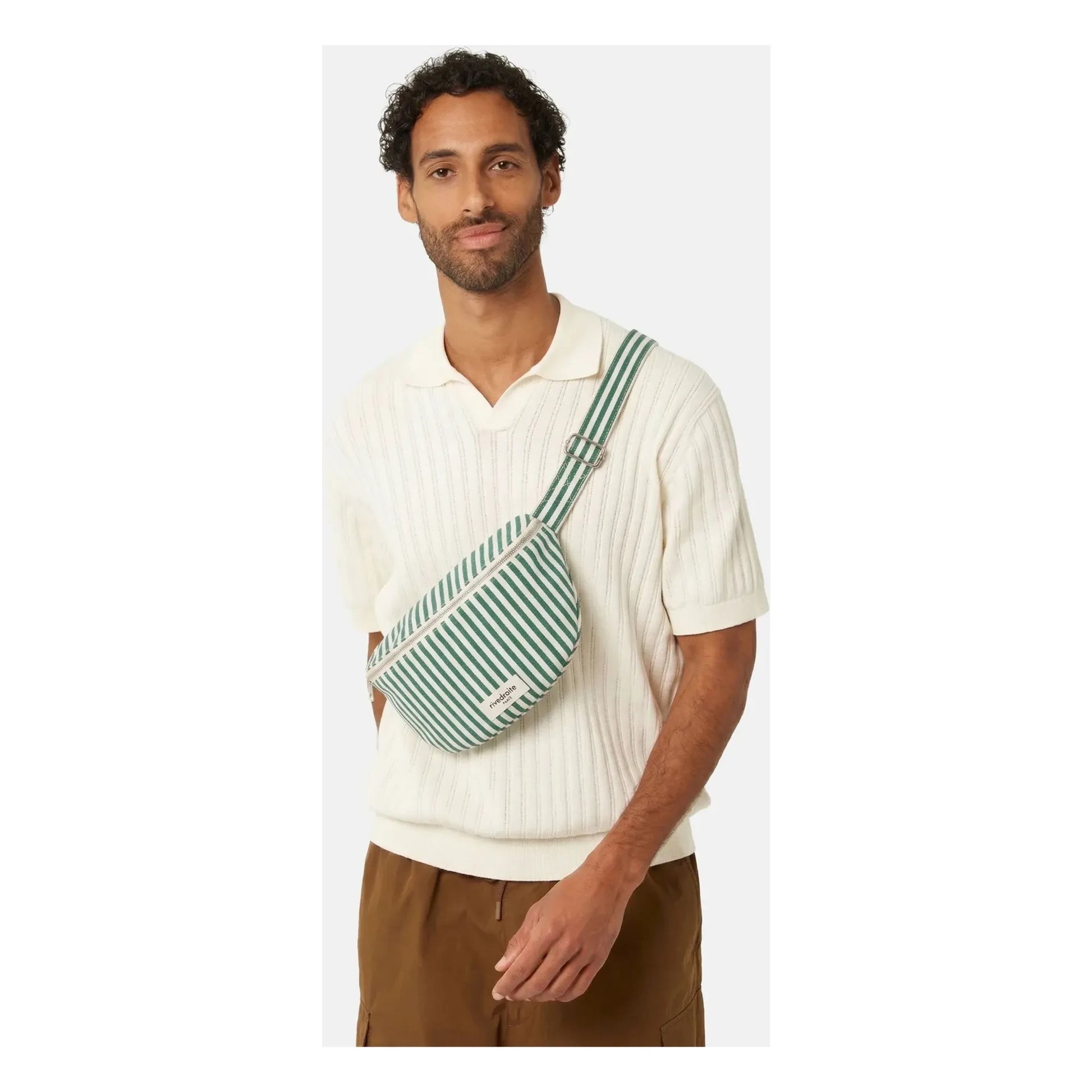 rivedroite - Banana Custine Stripes Recycled Cotton | Green