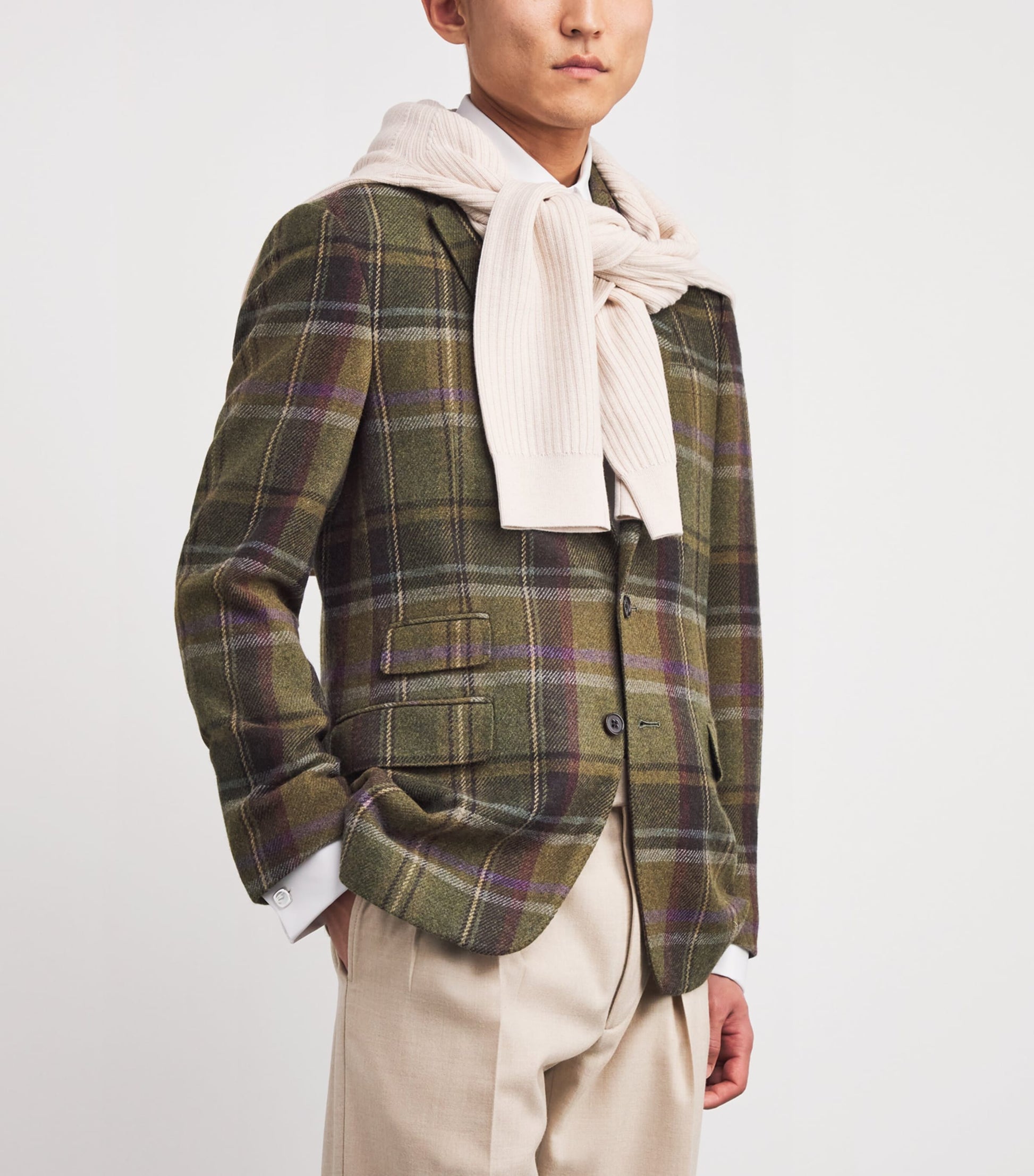 Sterling Silver and Mother-of-Pearl Cushion Cufflinks