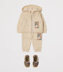 Burberry Kids Cotton Check-Label Sweatpants (6-24 Months)