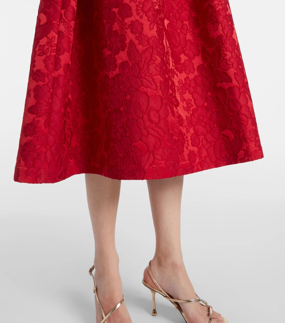 La DoubleJ - Satine matelassé jacquard midi dress