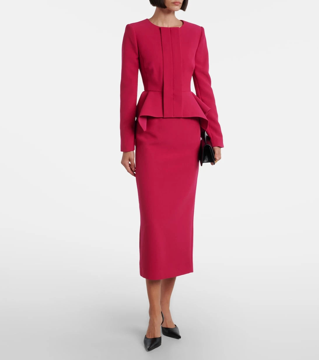 Roland Mouret - High-rise cady pencil skirt