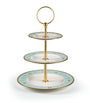 VILLARI Porcelain ButterflyThree-Tier Cake Stand