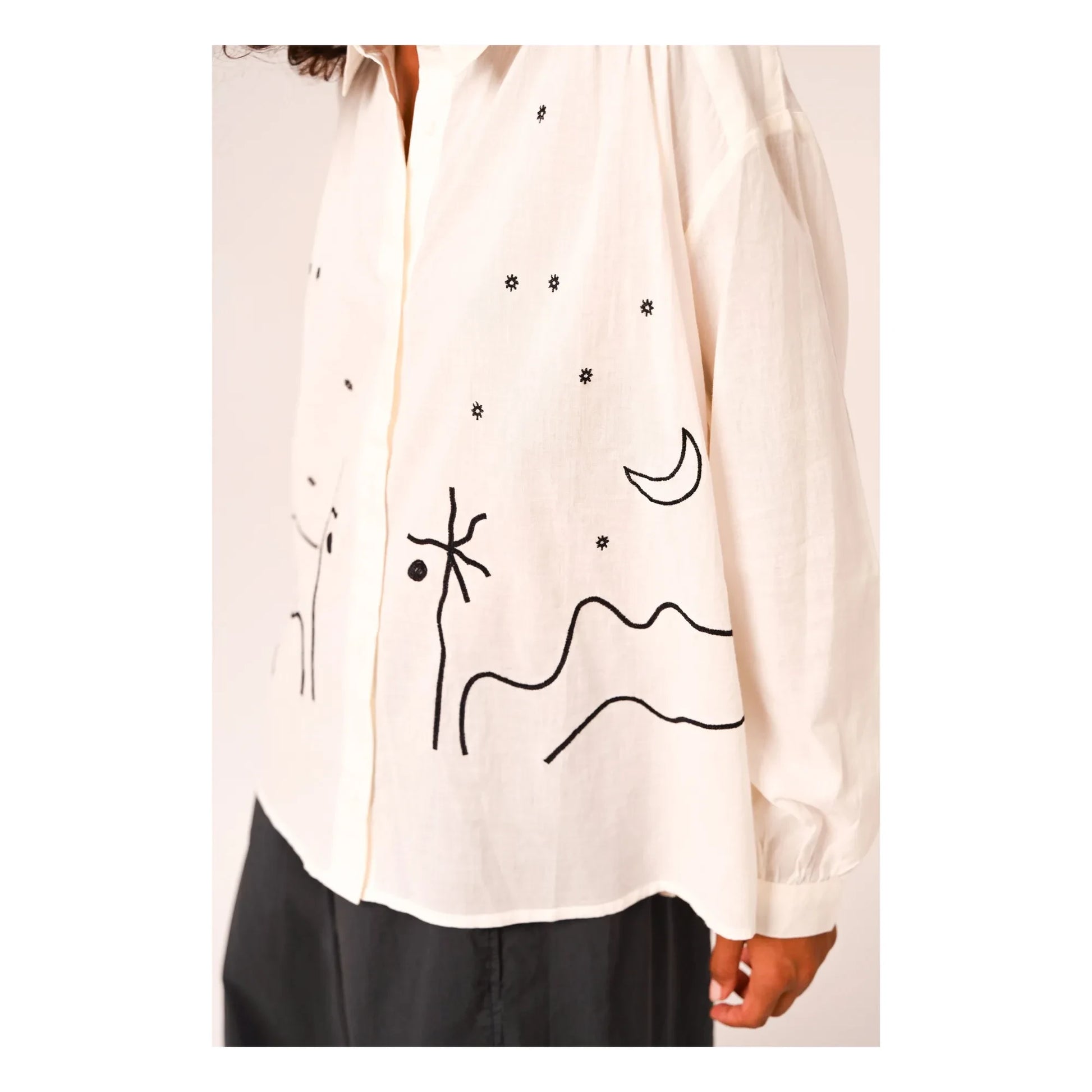 Sacrécoeur - Ali Casa Voile de Coton shirt | Black