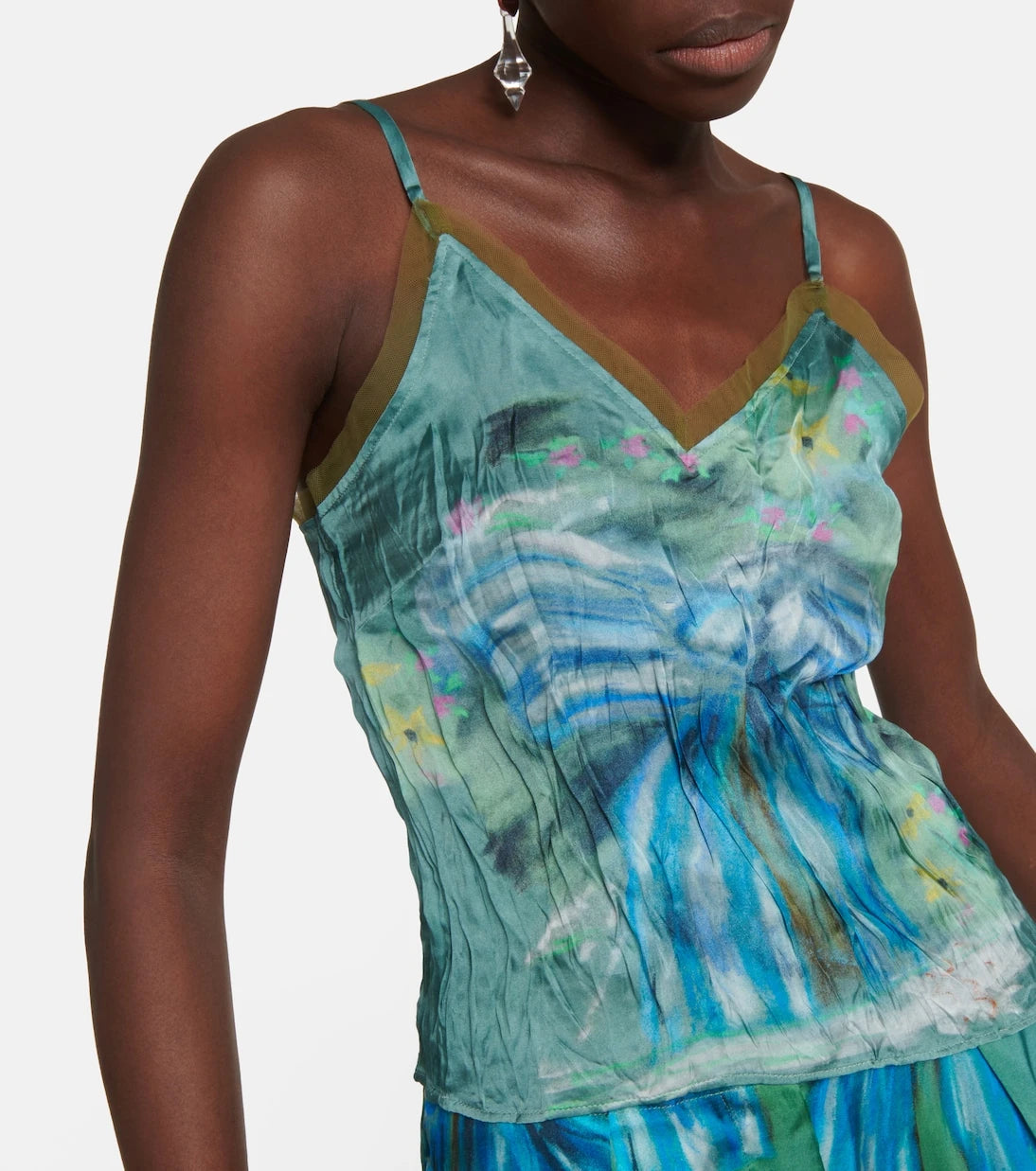 Acne Studios - Printed satin camisole