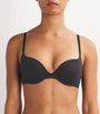 Skims Black Fits Everybody Push-Up Demi Bra