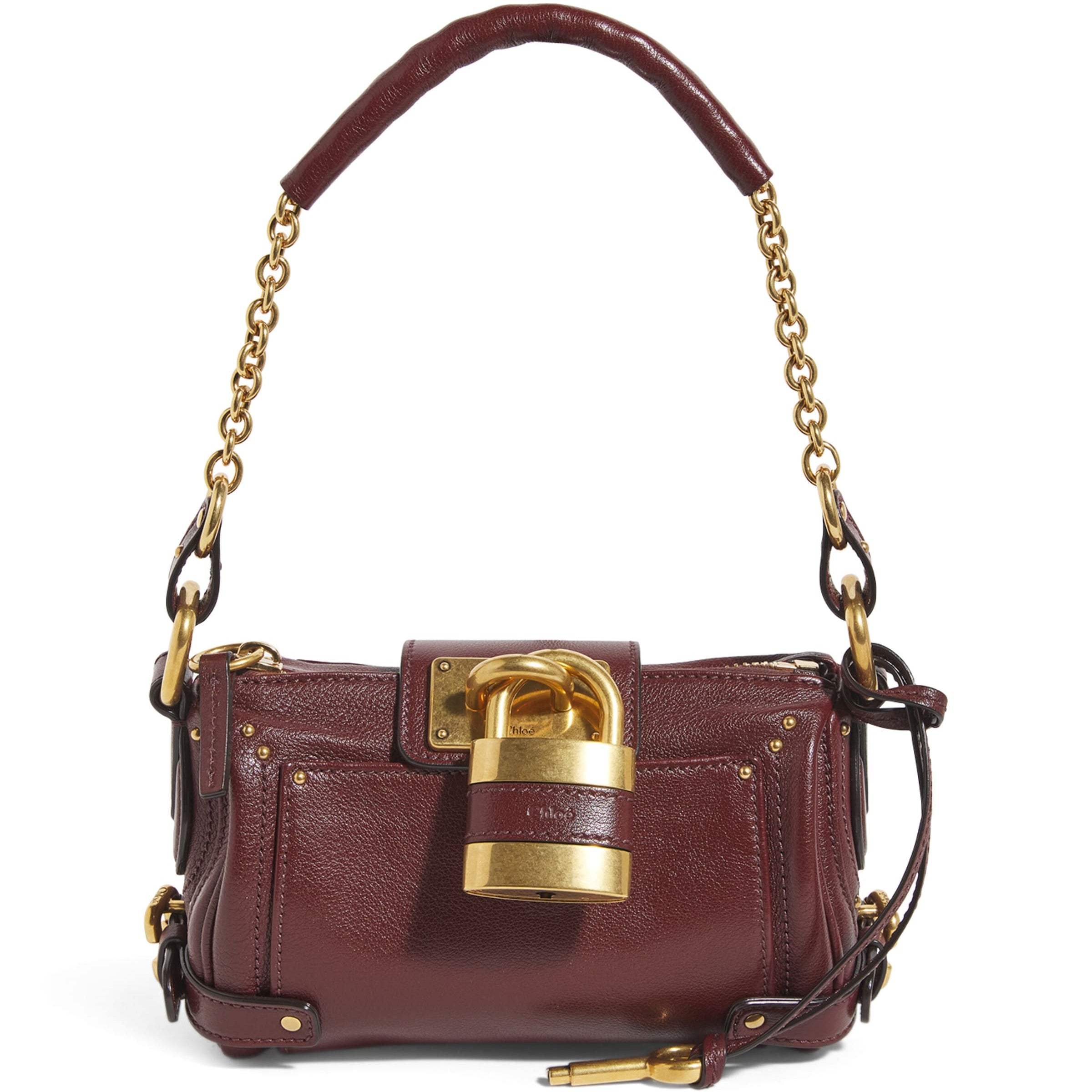 Mini Leather Paddington Shoulder Bag CRAFTY BROWN