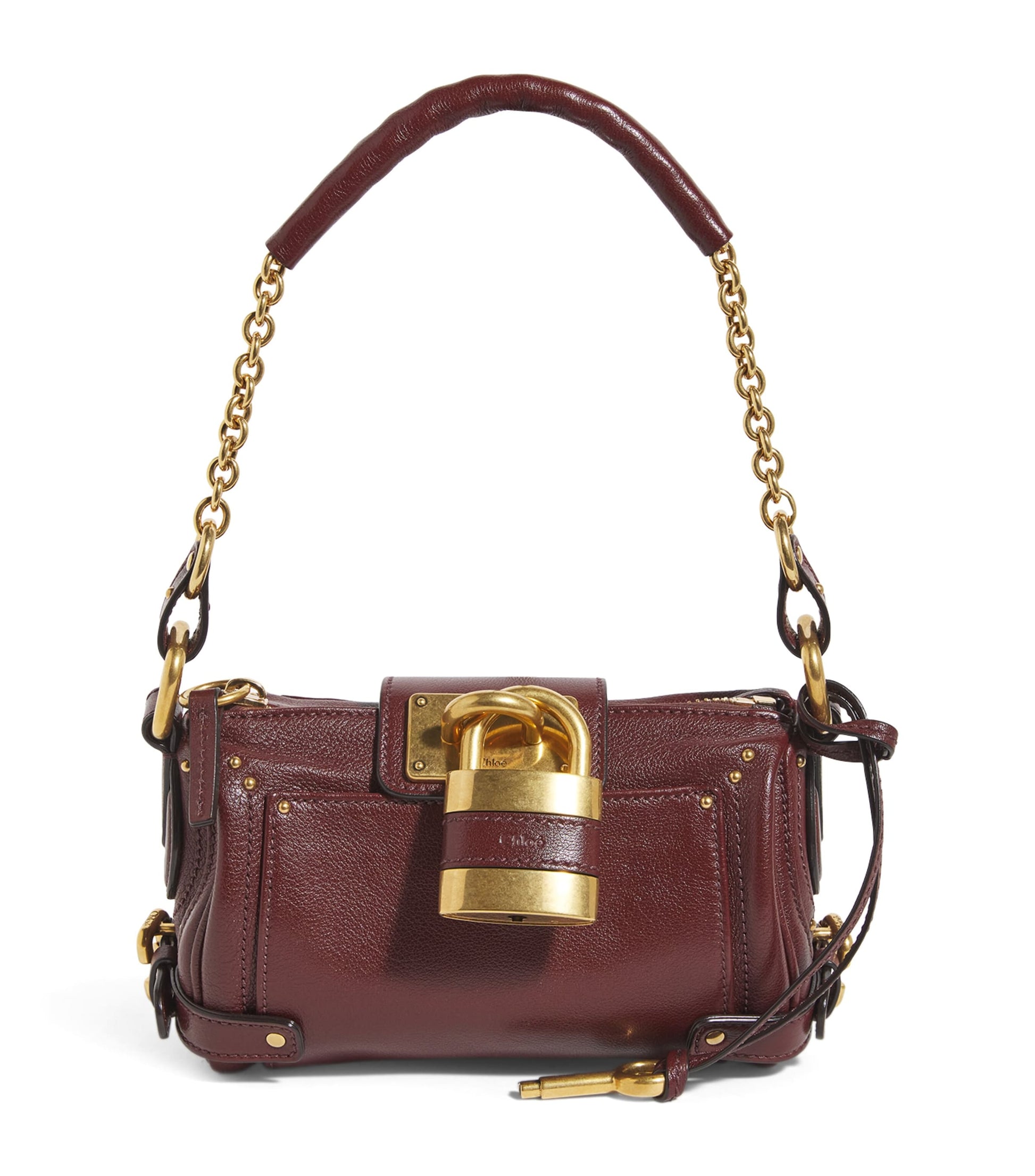 Mini Leather Paddington Shoulder Bag CRAFTY BROWN