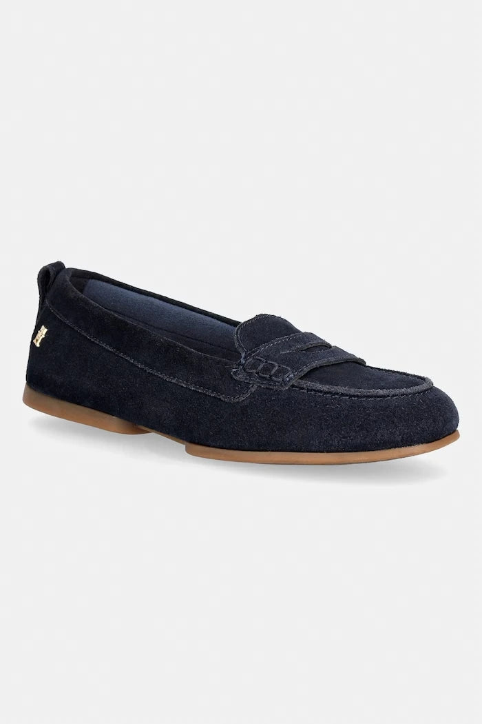 Tommy Hilfiger Kadın Süet Mokasen TH FLEX SUEDE LOAFER BALLERINA