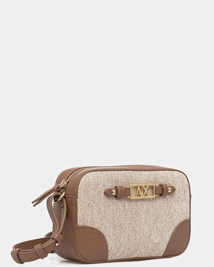 Armani Exchange kadın crossbody çanta, suni deriden