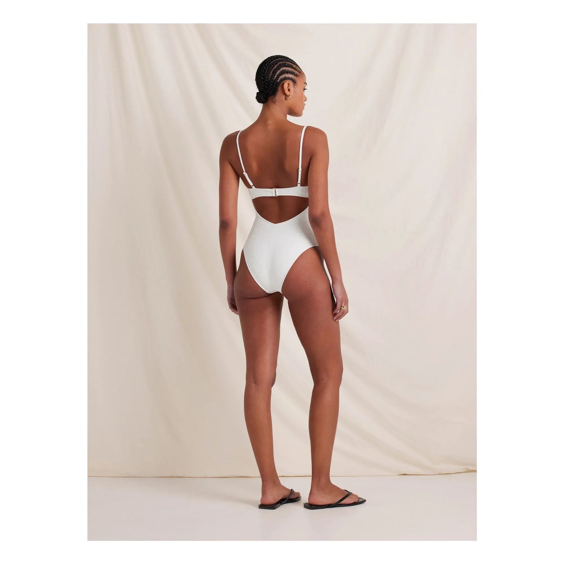 Peony - Quintessential Recycled Fiber 1-Piece Jersey | White
