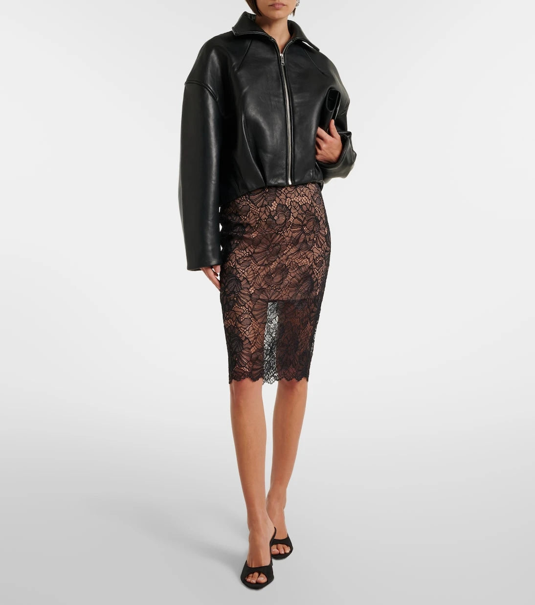 Rotate - Lace midi skirt