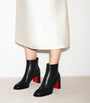Christian Louboutin Black Adoxa Leather Ankle Boots 70