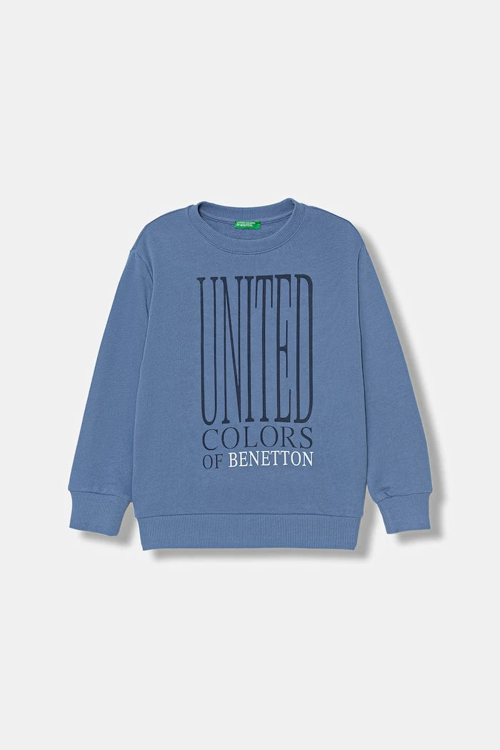 United Colors of Benetton çocuk pamuklu sweatshirt